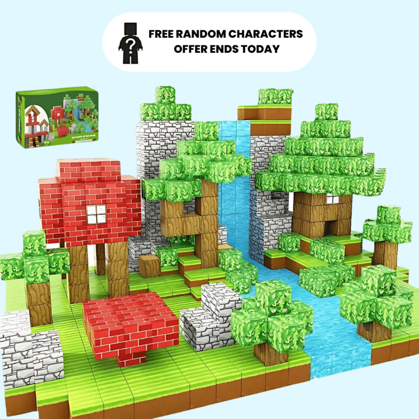 Snugsmartessentials™ Stem Learning Magnetic Building Blocks