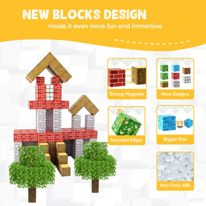 Snugsmartessentials™ Stem Learning Magnetic Building Blocks