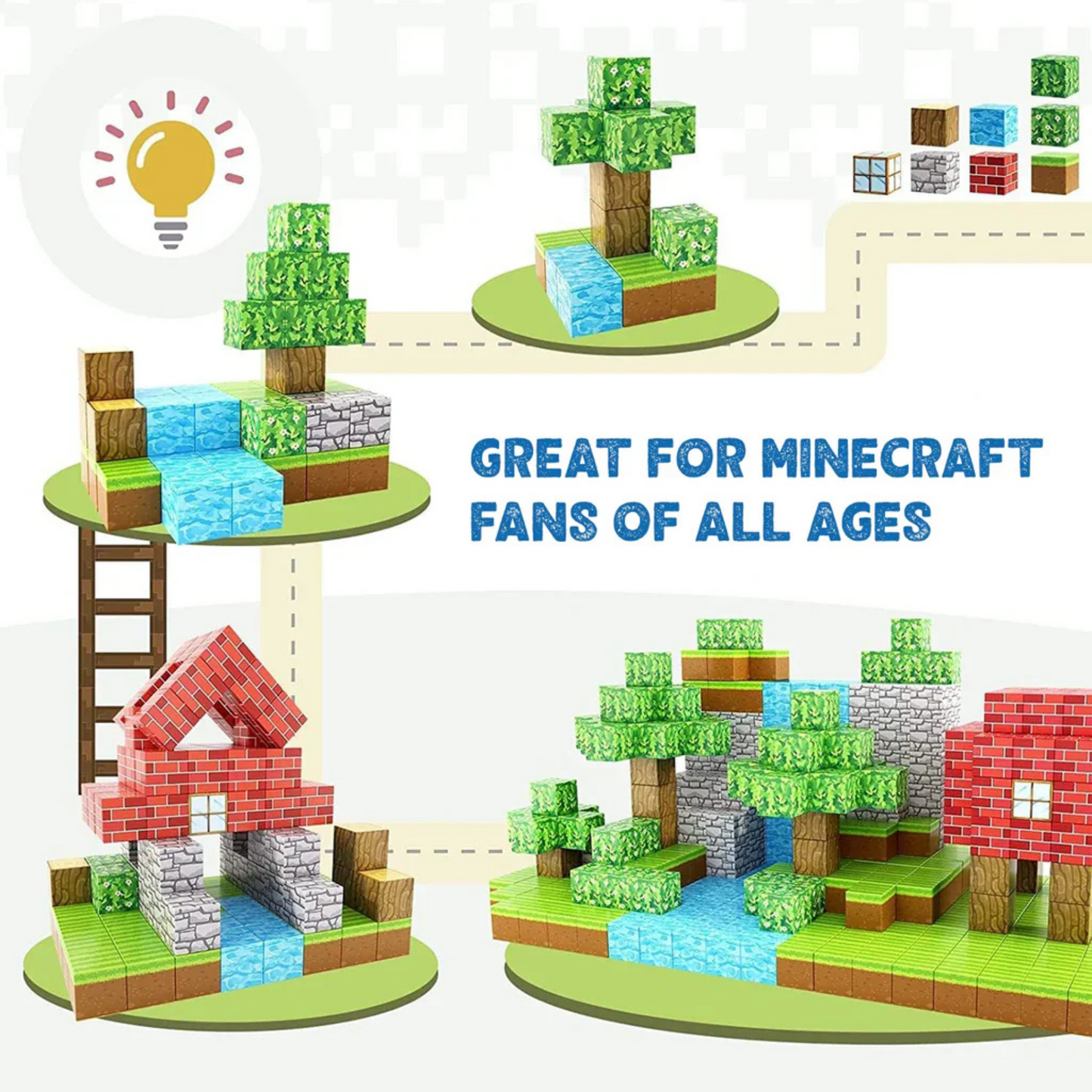 Snugsmartessentials™ Stem Learning Magnetic Building Blocks